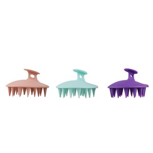 Masseur de cuir chevelu en silicone avec logo personnalisé, brosse à shampooing pour massage du cuir chevelu - Product Image 6