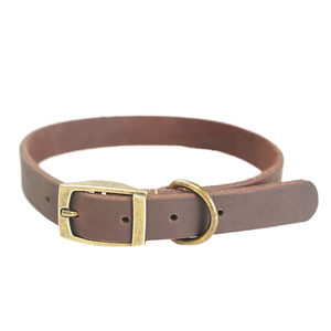 Collier pour chien Kellypet en cuir de vache véritable, écologique, solide, en cuir de première qualité, fermeture à bouton, pour petites races, toutes saisons - Product Image 1