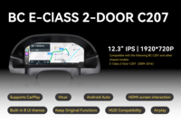 Nouvel ensemble d'instruments numériques professionnels de 12,3 pouces pour Mercedes Benz Classe E C207 2009-2016, tableau de bord LCD, boîte de compteur de vitesse
