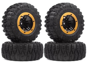 2.2 pouces Pneus En Caoutchouc et Métal Beadlock <span class=keywords><strong>Jante</strong></span> De Roue pour TRX-4 SCX10 RC Chenille RC Voiture - Product Image 6