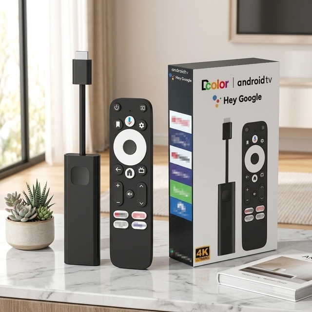 Android 14 Quad Core TV Stick, Upgrade GD1 Smart Amlogic S905Y4 4K UHD Streaming Dongle 2GB+16GB Dual Band 2.4G/5G WiFi BT5.0