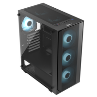 KINPOWER Pc Tower Case Gaming Tempered Glass Micro Atx Unique Design Mesh Pc Computer Case