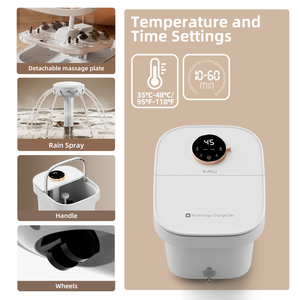Masajeador de Pies KASJ T6 Multifuncional con Calentamiento Automático y Pulverizador de Agua, 6 Rodillos Shiatsu Motorizados, 500W, Doble Voltaje - Product Image 3