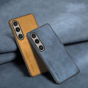 Pour <span class=keywords><strong>Sony</strong></span> <span class=keywords><strong>Xperia</strong></span> 1 <span class=keywords><strong>10</strong></span> VII / 1 5 <span class=keywords><strong>10</strong></span> V <span class=keywords><strong>IV</strong></span> étui en cuir PU antichoc dur couverture arrière étui Silicone pare-chocs - Product Image 5