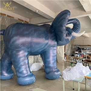 Elefante Inflable Azul, Decoración de Zoológico, Elefante Gigante Inflable - Product Image 6