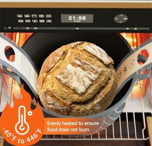 Tappetino <span class=keywords><strong>per</strong></span> la cottura del pane <span class=keywords><strong>in</strong></span> <span class=keywords><strong>Silicone</strong></span> antiaderente facile da pulire e riutilizzabile imbracatura <span class=keywords><strong>per</strong></span> il pane rivestimento con manici lunghi <span class=keywords><strong>per</strong></span> <span class=keywords><strong>forno</strong></span> olandese - Product Image 5