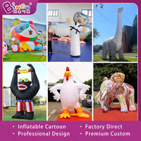 Costume de mascotte animale gonflable sur mesure, modèle de coq gonflable de dessin animé, poulet gonflable géant publicitaire pour la décoration d'événements