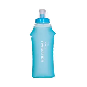 Новые поступления, прозрачные синие легкие портативные складные бутылки для воды BESTOP из ТПУ для спорта на открытом воздухе