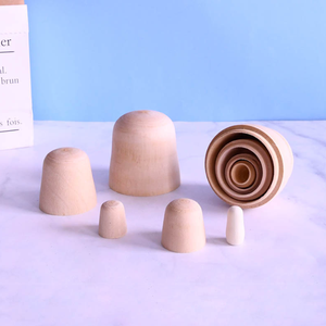 Muñeca de anidación rusa de madera de 11CM para niños, juguete de anidación rusa, pintado a mano, bricolaje, abierto, herramientas de enseñanza de pensar innovador, accesorios de pintura - Product Image 4