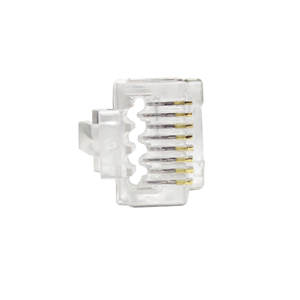 Connecteur Cat7 à deux composants, conception plaquée or, prise modulaire RJ45 blindée, passage du connecteur cat7 - Product Image 2