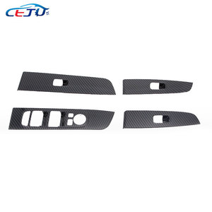 4 Piezas de Accesorios para Automóviles con Aspecto de Fibra de Carbono, Cubierta Decorativa para el Panel de Botones del <span class=keywords><strong>Elevalunas</strong></span> para <span class=keywords><strong>Kia</strong></span> <span class=keywords><strong>Sportage</strong></span> 2018+ - Product Image 5