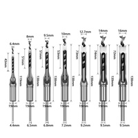 Lot de 7 fraises à métaux dures en carbure de 4 mm pour perçage du bois, outil pour perceuse à colonne CNC