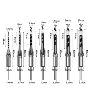 Juego de 7 Brocas Cuadradas para Madera, Broca para Espigas Cuadradas, Broca para Orificios de Llave para Máquina CNC, Herramienta de Taladro de Banco - Product Image 5