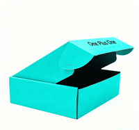 Carton ondulé dur de couleur de logo de taille personnalisée boîte postale pour chaussures chiffons jouets boîte d'emballage d'expédition