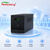 Onduleur de secours Europe 1500VA 900W 230Vac 50Hz AVR avec deux batteries 12V 9Ah, onde sinusoïdale simulée, temps de transfert 10ms pour Ordinateur, Routeur, TPV