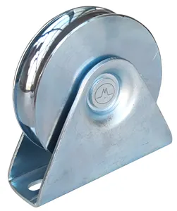 Proveedor ajustable de metal tipo U puerta de acero ruedas de rodillos industriales puerta corredera rodillos India