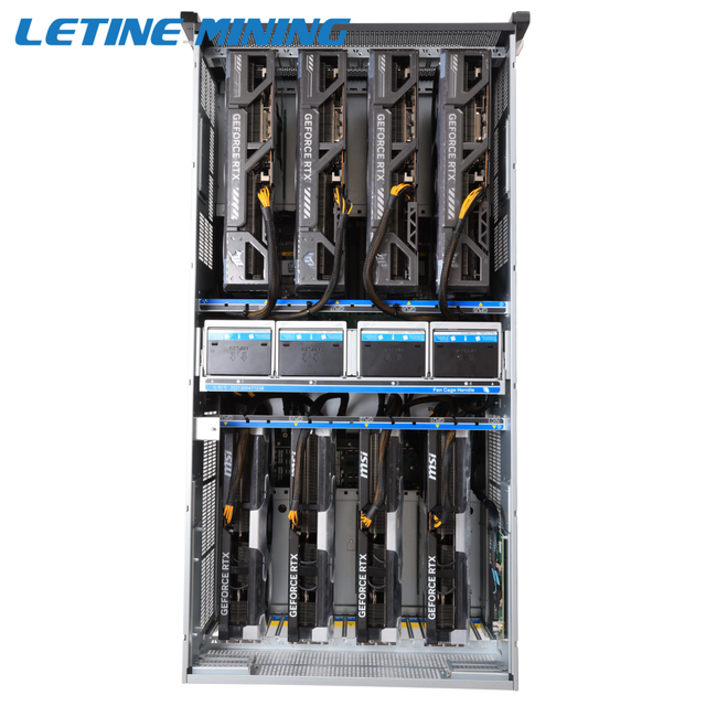Wholesale 7U 8 GPU Rackmount Server Chassis AI Inference Deep Learning GPU Server Case for Graphics Card Rig