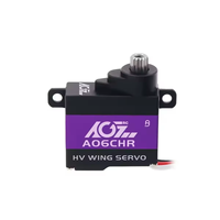 Moteur sans noyau AGFRC A06CHR 8 mm 0,052 seconde haute précision 3 kg couple élevé programmable mini servo pour planeur RC