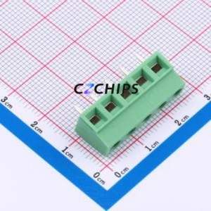 1729157 Screw Terminal Block Through hole Component (THT),P=5.08mm Connector 5.08mm Green Through Hole 5P - Product Image 1