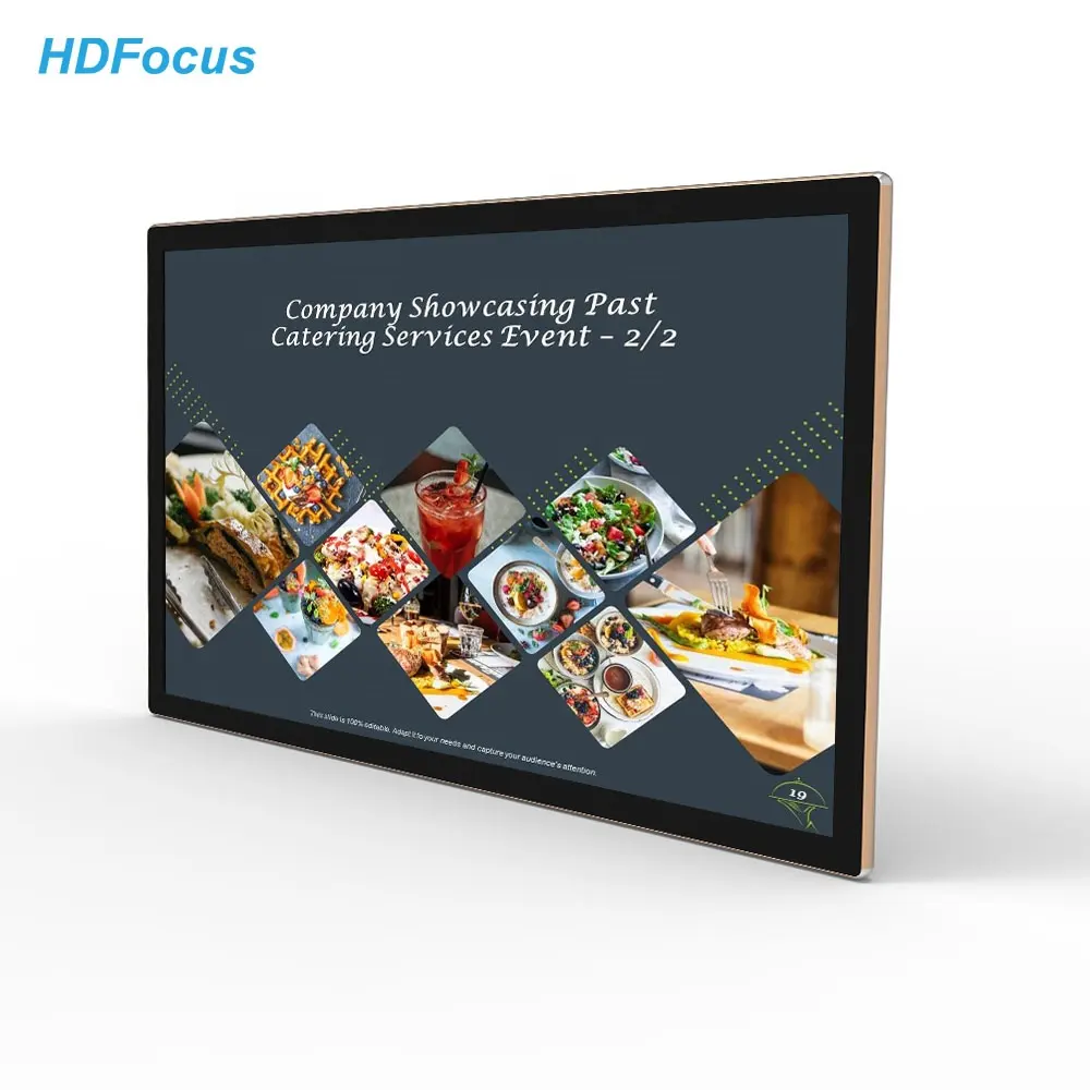 55 inç HD denetleyici LCD merkezi Windows OS reklam interaktif Ultra ince Video duvar montaj dijital tabela ekran Pri