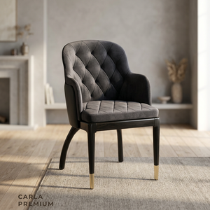 Tufted Microfiber Upholstered <b>Dining</b> <b>Chair</b> Solid Wood Frame Armchair Modern for Hotel and Living Room Dinning <b>Chair</b> - Product Image 2