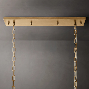 Lustre en cristal rectangulaire <span class=keywords><strong>Odeon</strong></span> style années 20 pour salon, villa, éclairage suspendu, décoration de luxe pour la maison - Product Image 4