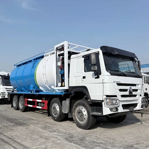 รถบรรทุกดูดสิ่งปฏิกูลและทำความสะอาด HOWO 8x4 12 ล้อ เกียร์ธรรมดา เครื่องยนต์ดีเซล สำหรับงานหนัก ขาย - Product Image 2