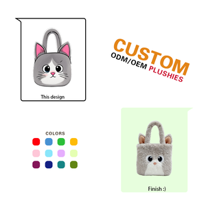 Oreiller en peluche animaux chat jouets personnalisés sac en peluche jouet en peluche personnalisé sac de point - Product Image 1