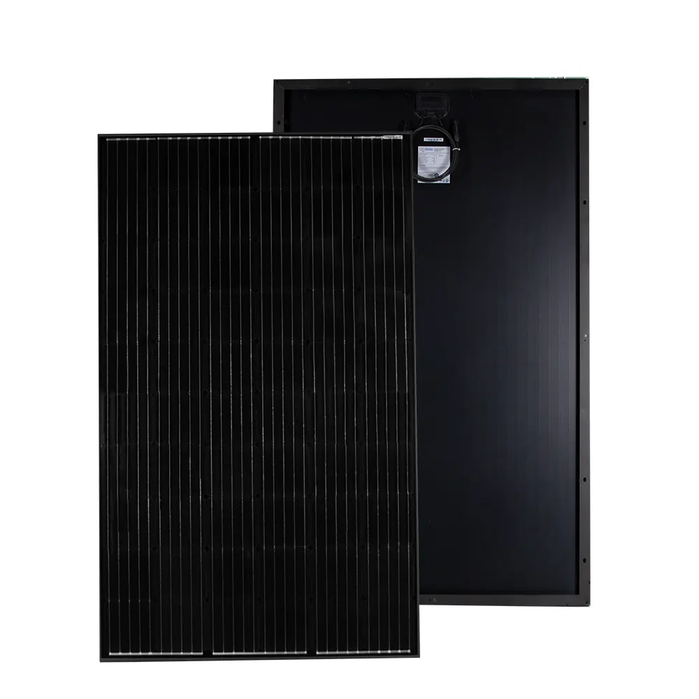 Painel de energia solar, preço de fábrica, silencioso, cheio, preto, 330 w, 300 w