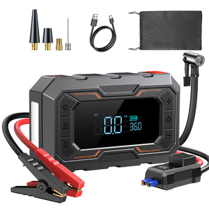 Démarreur de voiture 4-en-1 avec compresseur d'air intelligent 14,8 V, booster de batterie portable pour voiture, charge rapide QC3.0, batterie externe d'urgence - Product Image 1