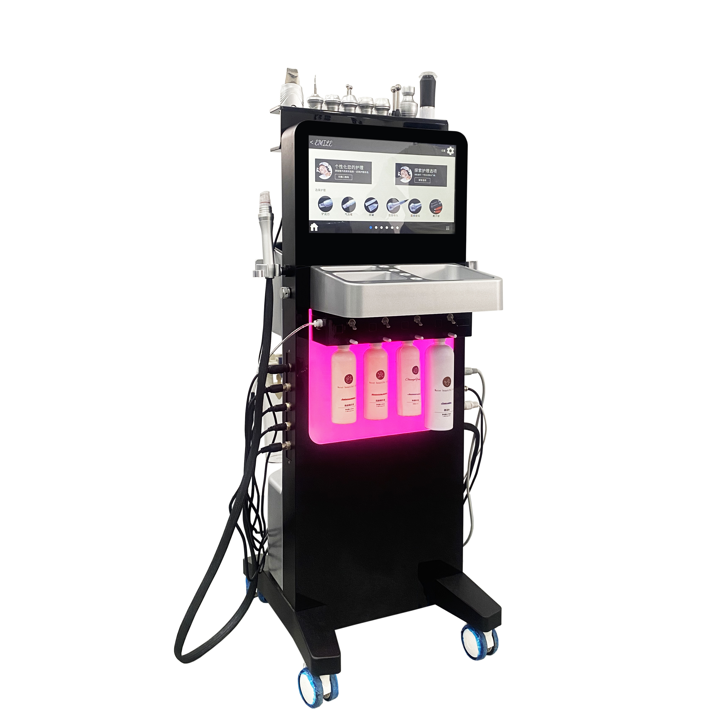 Hydro Bubble Skin Beauty Machine 12 in 1 Facial Care Oxygen Jet Peel Firming Dermabrasion Other Home Use Beauty Equipment