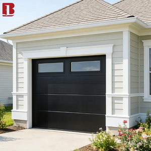 Portes de garage sectionnelles sur mesure Bolang Factory Manufacturer, modèle américain, avec vitres, pour villas et maisons – Vente chaude - Product Image 1