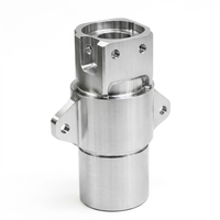 Service d'usinage CNC pour corps de valve en alliage d'aluminium, composant de cylindre hydraulique de précision personnalisé, oreilles de montage fraisées pour