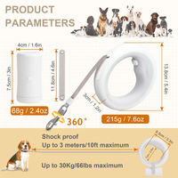 Mise à niveau Moestar V 2.0 laisses pour chien corde intelligente laisse pour chien mains libres Anti-choc marche lumière LED rétractable UFO laisse pour animaux de compagnie