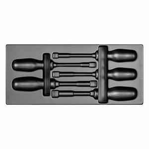 Jeu de tournevis Usag 519/299V, embout plat, kit d'outils standard pour bricolage, 415x188x45 mm - Product Image 1