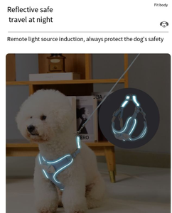 Vật Nuôi Mèo Con Chó Khai Thác Dây Xích Thiết Lập Vải To Kèn Ngực Vành Đai Mèo Khai Thác Chó Vest Cho Vừa Nhỏ Con Chó Con <span class=keywords><strong>Chihuahua</strong></span> Pháp Bulldog Giống - Product Image 5