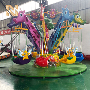 Manège Nova Rides Girafe : Chaise Volante en Fibre de Verre et Acier pour Parc d'Attractions Intérieur - Autres Manèges de Parc d'Attractions - Product Image 2