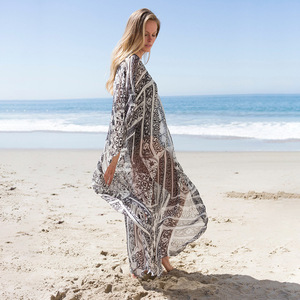 Verano Kimono tela japonesa media manga <span class=keywords><strong>Bohemia</strong></span> largo mujeres cubrir - Product Image 4