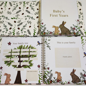 Stampato personalizzato bambino ricordo Album fotografico libro <span class=keywords><strong>di</strong></span> ritagli a spirale rilegato diario pietra miliare per la <span class=keywords><strong>memoria</strong></span> <span class=keywords><strong>di</strong></span> nascita per i ragazzi e le ragazze - Product Image 6