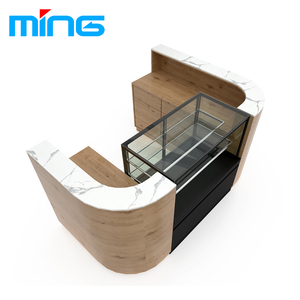 Banco cassa <span class=keywords><strong>bianco</strong></span> in vetro per farmacia farmacia - Product Image 6