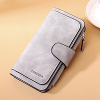 Dompet Wanita Murah Model Pendek Motif Benang RFID PU Rivet Lapisan Poliester Penutup Lipat Fashionable Tempat Koin