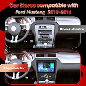 10 inch Android Car <span class=keywords><strong>GPS</strong></span> <span class=keywords><strong>navigation</strong></span> 8 core 4 + 64 gam đơn vị đứng đầu với Carplay Android tự động đa phương tiện Player cho Ford Mustang 2010-2014 - Product Image 3