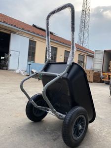 Dos ruedas WB5405 WB6211 Bandeja de plástico australiana Carretilla Carretillas de construcción con ruedas dobles - Product Image 2