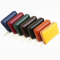 Nouvelle Arrivée Porte-Monnaie en Cuir Véritable OEM Mini Pochette Zippée pour Monnaie et Billets Porte-Cartes Femme Petit Portefeuille