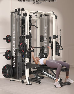 Attrezzatura Fitness Multifunzionale: Stazione Squat con Cavi Incrociati, Macchina Smith per <span class=keywords><strong>Esercizi</strong></span> <span class=keywords><strong>di</strong></span> <span class=keywords><strong>Petto</strong></span>, Schiena e Braccia - Product Image 6