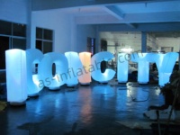 Lettres gonflables géantes lumineuses RGB personnalisées, alphabet gonflable illuminé pour mariage, fête, publicité, décoration