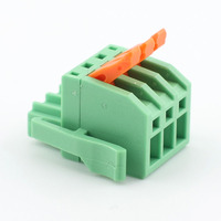 Proveedor de Conectores, Bloques de Terminales de Latón 3P, Tipo de Empalme de 3.5mm, Conectores Enchufables para PCB