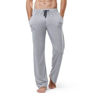 Pantalones de punto ligeros para hombre con corte ajustado y bolsillos laterales para un estilo casual elegante en casa o para ir de compras. - Product Image 5