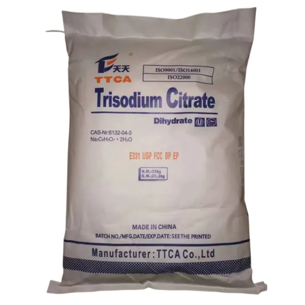 TTCA Ensign Sodium citrate powder food grade citrum dihydrate