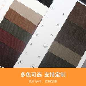 หนังสังเคราะห์ PU หนา 0.7 มม. ลายนูนลายจระเข้ ผิวสัมผัสแบบขัดเงา ด้านหลังเป็นไมโครไฟเบอร์ สำหรับใช้ในงานตัดเย็บเสื้อผ้า - Product Image 5